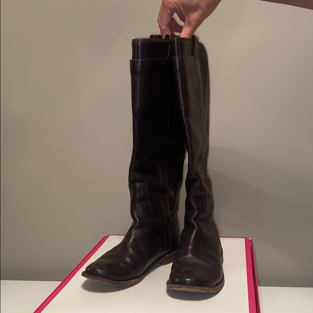Brown FRYE Leather Riding Boots